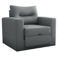 Sofá Cama 1 Lugar Cork Suede Cinza - 2