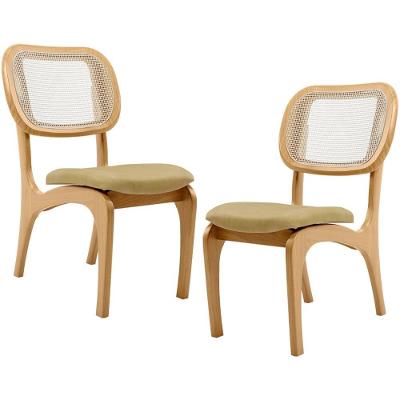 Kit 2 Cadeiras Para Sala De Jantar Estofada E Tela Mariah L02 Couríssimo Fendi