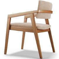 Kit 06 Cadeiras Para Sala De Jantar Estar Living Giorgia B04 Suede Bege - 2