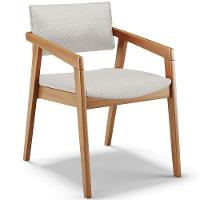 Kit 05 Cadeiras Para Sala De Jantar Estar Living Giorgia B04 Bouclê Cru - 6