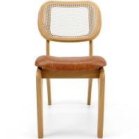 Kit 4 Cadeiras Para Sala De Jantar Estofada E Tela Mariah L02 Couríssimo Camel - 5