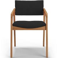 Kit 03 Cadeiras Para Sala De Jantar Estar Living Giorgia B04 Suede Preto - 3