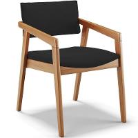 Kit 03 Cadeiras Para Sala De Jantar Estar Living Giorgia B04 Suede Preto - 6