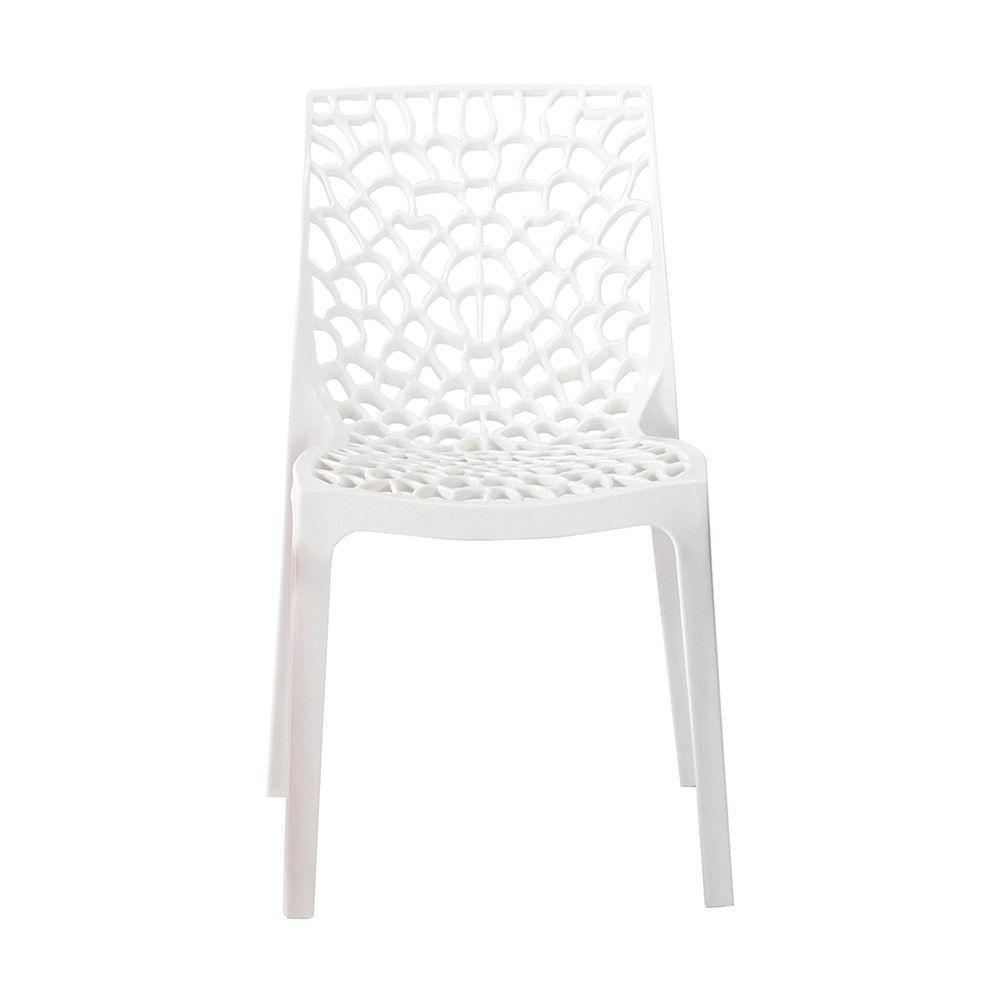 Kit 2 Cadeiras Gruvyer Estrutura Em Polipropileno Fratini Branco - 5