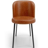 Kit 2 Cadeiras Sala De Jantar Estofada Gavi L02 Couríssimo Camel - 2