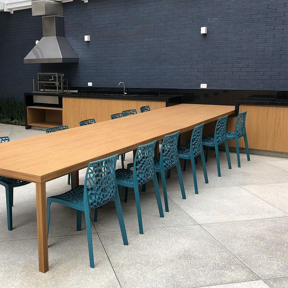 Kit 2 Cadeiras Gruvyer Estrutura Em Polipropileno Fratini Azul Petroleo - 3