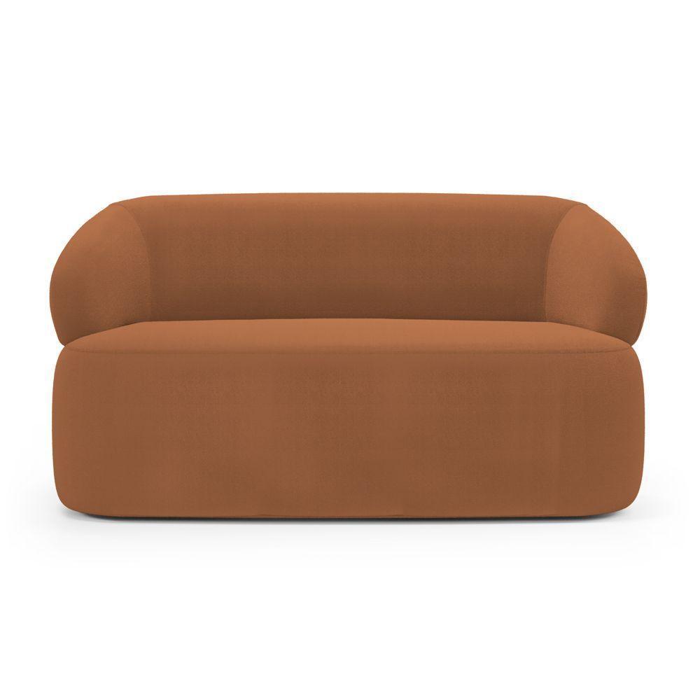 Sofá Orgânico 03 Lugares Living Glee 170cm Bouclê Terracota - Desk Design - 3