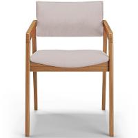 Kit 03 Cadeiras Para Sala De Jantar Estar Living Giorgia B04 Linho Bege - 3