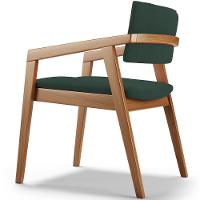 Kit 06 Cadeiras Para Sala De Jantar Estar Living Giorgia B04 Suede Verde Musgo - 2