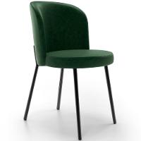 Cadeira Para Sala De Jantar Estofada Gavi L02 Couríssimo Verde Musgo - 1