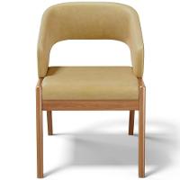 Kit 04 Cadeiras De Jantar E Estar Living Estofada Lince L02 Couríssimo Casco Fendi - Lyam Decor - 5