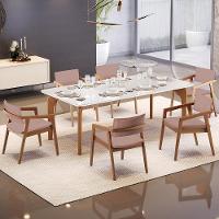 Kit 05 Cadeiras Para Sala De Jantar Estar Living Giorgia B04 Linho Rosê - 7