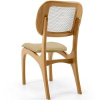 Kit 4 Cadeiras Para Sala De Jantar Estofada E Tela Mariah L02 Couríssimo Fendi