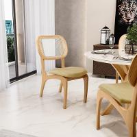 Kit 4 Cadeiras Para Sala De Jantar Estofada E Tela Mariah L02 Couríssimo Fendi - 6