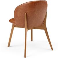 Kit 02 Cadeiras De Jantar E Estar Living Estofada Mia L02 Couríssimo Camel