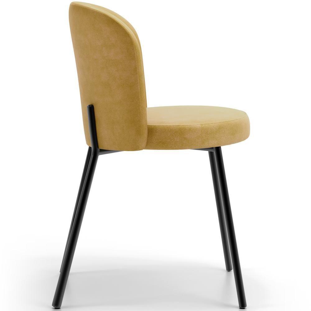 Kit 6 Cadeiras Sala De Jantar Estofada Gavi L02 Couríssimo Fendi - 2