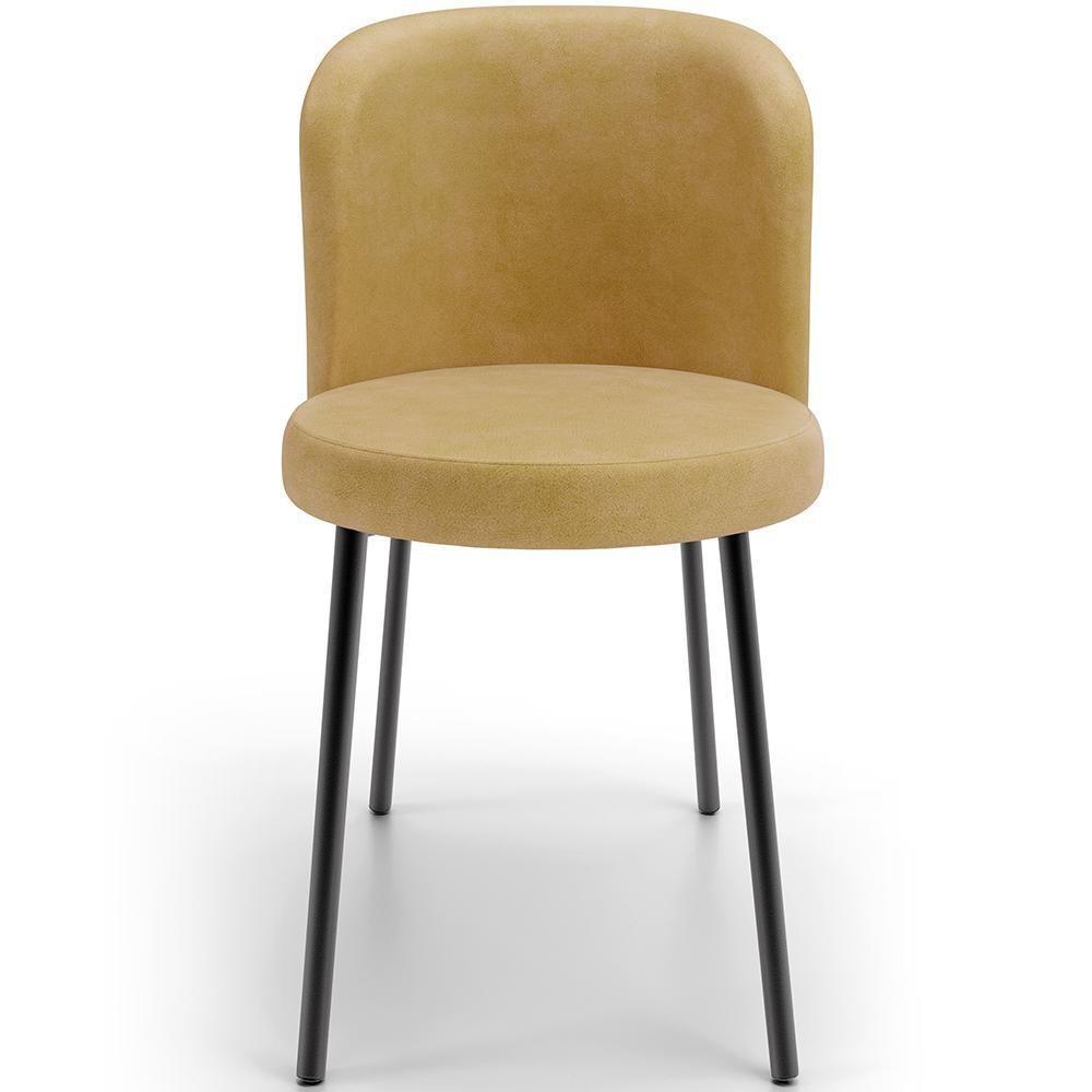 Kit 6 Cadeiras Sala De Jantar Estofada Gavi L02 Couríssimo Fendi - 5