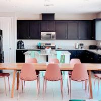 Kit Com 2 Cadeiras Miami Com Assento Polipropileno Fratini Rosê - 6