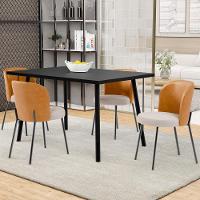 Cadeira Para Sala De Jantar Estofada Gavi L02 Couríssimo Whisky Bouclê Creme - 5