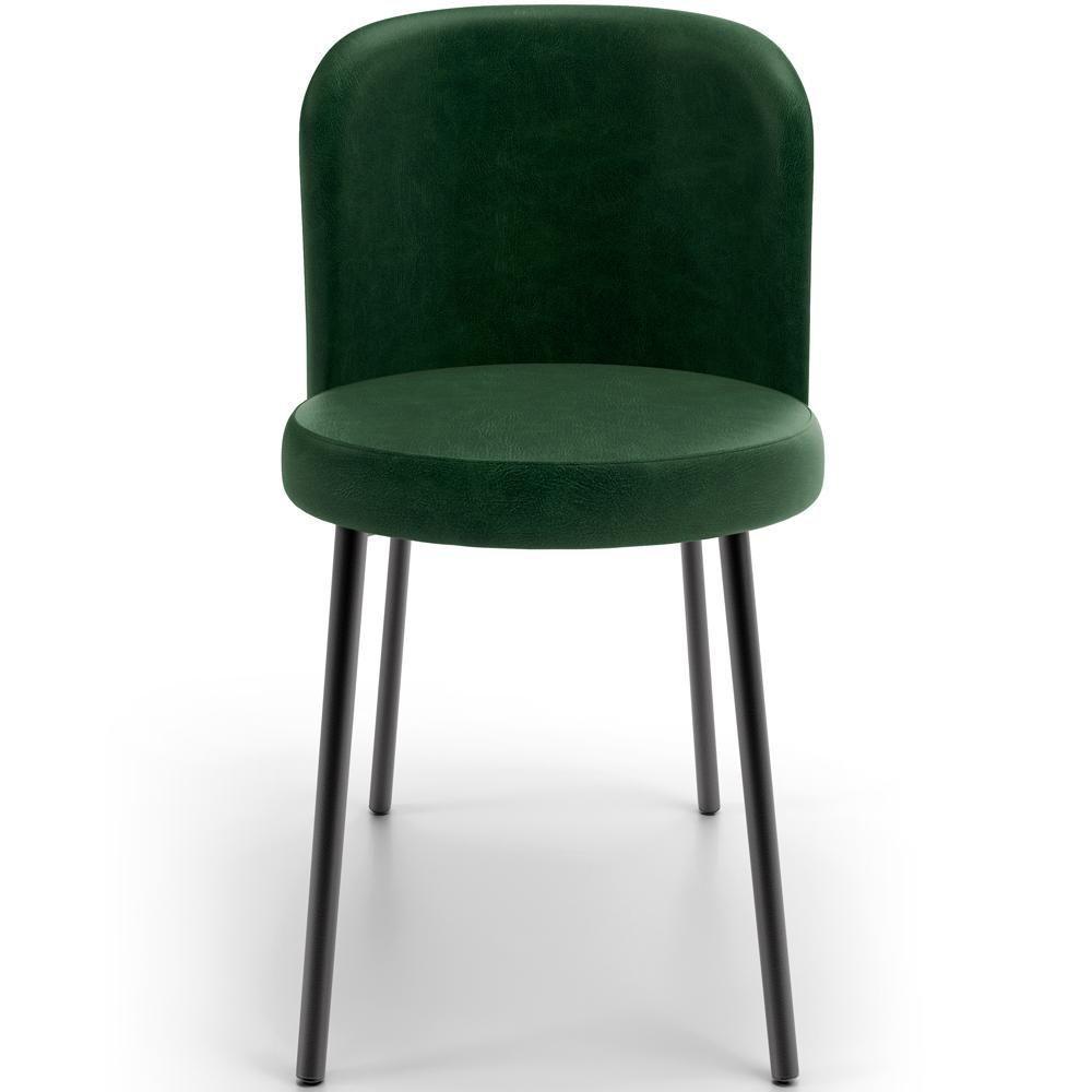 Kit 6 Cadeiras Sala De Jantar Estofada Gavi L02 Couríssimo Verde Musgo - 5