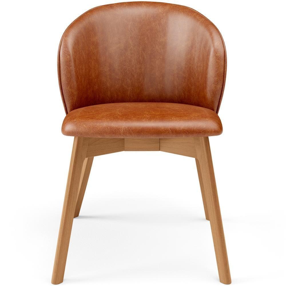 Kit 05 Cadeiras De Jantar E Estar Living Estofada Mia L02 Couríssimo Camel - 5