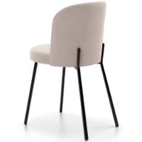 Kit 3 Cadeiras Sala De Jantar Estofada Gavi L02 Suede Bege