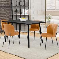 Kit 5 Cadeiras Sala De Jantar Estofada Gavi L02 Couríssimo Whisky - 6