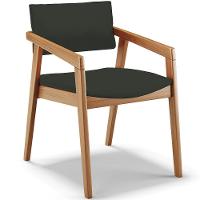 Kit 05 Cadeiras Para Sala De Jantar Estar Living Giorgia B04 Linho Verde Musgo - 8