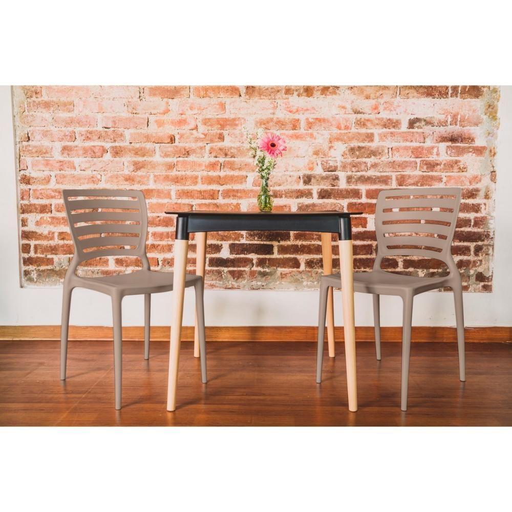 Cadeira Sofia Em Polipropileno Fibra De Vidro Camurça Tramontina - 5