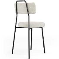 Kit 08 Cadeiras Decorativas Estofada Para Sala De Jantar Barcelona L02 Linho Champagne - Lyam - 5