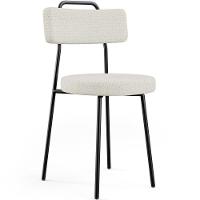 Kit 08 Cadeiras Decorativas Estofada Para Sala De Jantar Barcelona L02 Linho Champagne - Lyam - 6