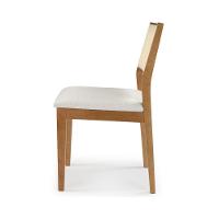 Cadeira Alpina Freijó Encosto Telinha Quadrada Crua Assento Em Tecido 132 E Madeira Maciça Freijó - 3