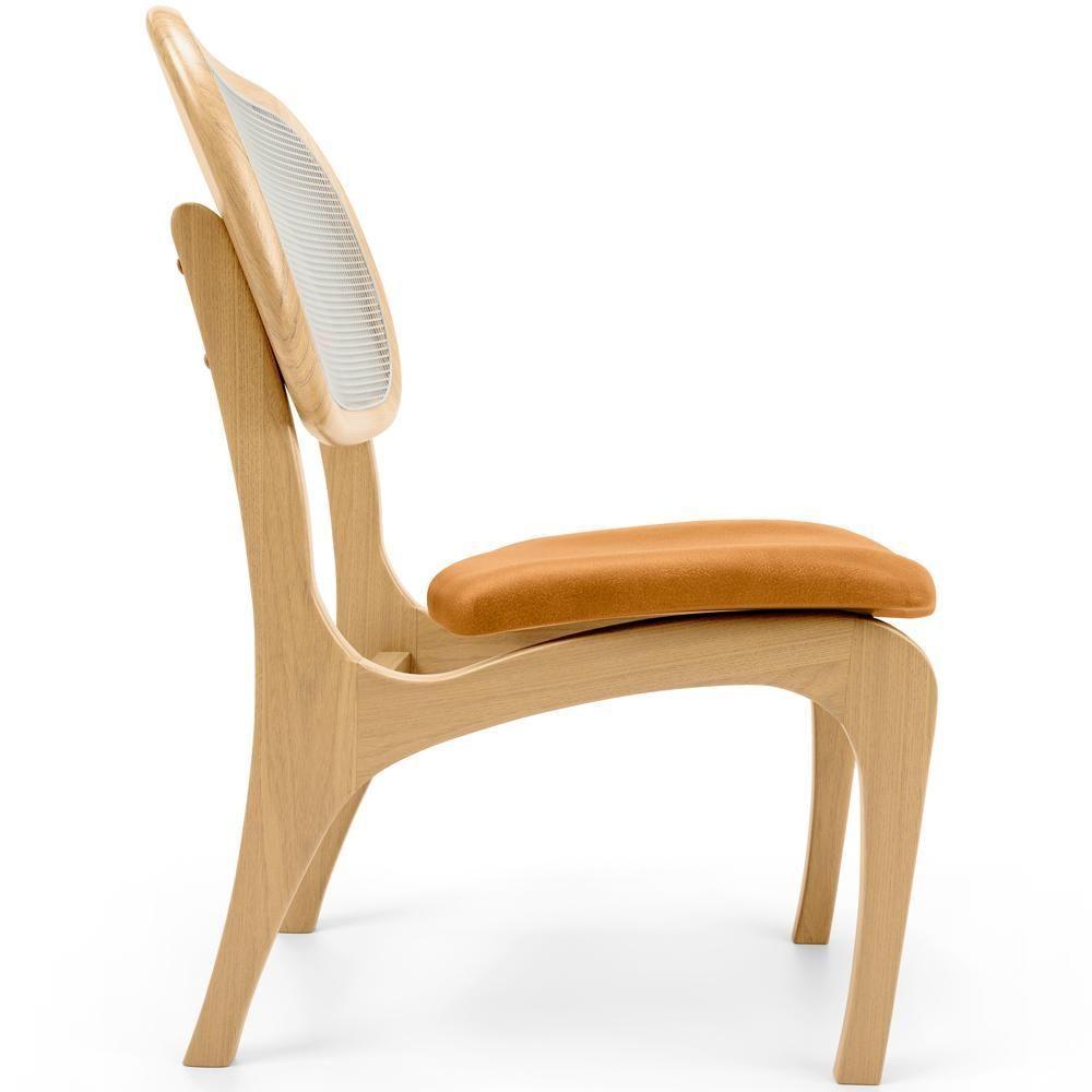 Kit 5 Cadeiras Para Sala De Jantar Estofada E Tela Mariah L02 Couríssimo Whisky - 2