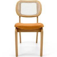 Kit 5 Cadeiras Para Sala De Jantar Estofada E Tela Mariah L02 Couríssimo Whisky - 5