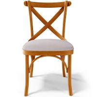 Kit 06 Cadeiras Para Sala De Jantar E Estar Living Estofada ávila L02 Linho Bege - Lyam