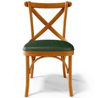 Kit 08 Cadeiras Para Sala De Jantar E Estar Living Estofada ávila L02 Couríssimo Verde Musgo - Lyam - 5