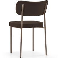 Kit 02 Cadeiras Para Sala De Jantar Melina Base Arena L02 Suede Marrom - Lyam Decor