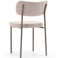 Kit 02 Cadeiras Para Sala De Jantar Melina Base Arena L02 Suede Bege - Lyam Decor