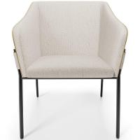 Kit 5 Cadeiras Para Sala De Jantar Estar Living Olívia L02 Linho Cru Couríssimo Fendi - Lyam Decor - 5