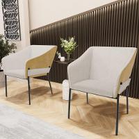 Kit 5 Cadeiras Para Sala De Jantar Estar Living Olívia L02 Linho Cru Couríssimo Fendi - Lyam Decor - 6