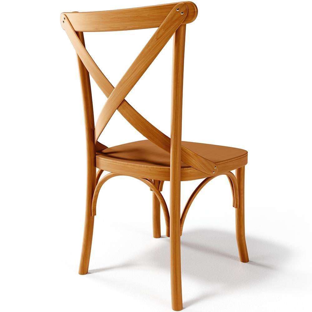 Kit 02 Cadeiras Para Sala De Jantar E Estar Living ávila L02 Madeira Maciça - Lyam - 2