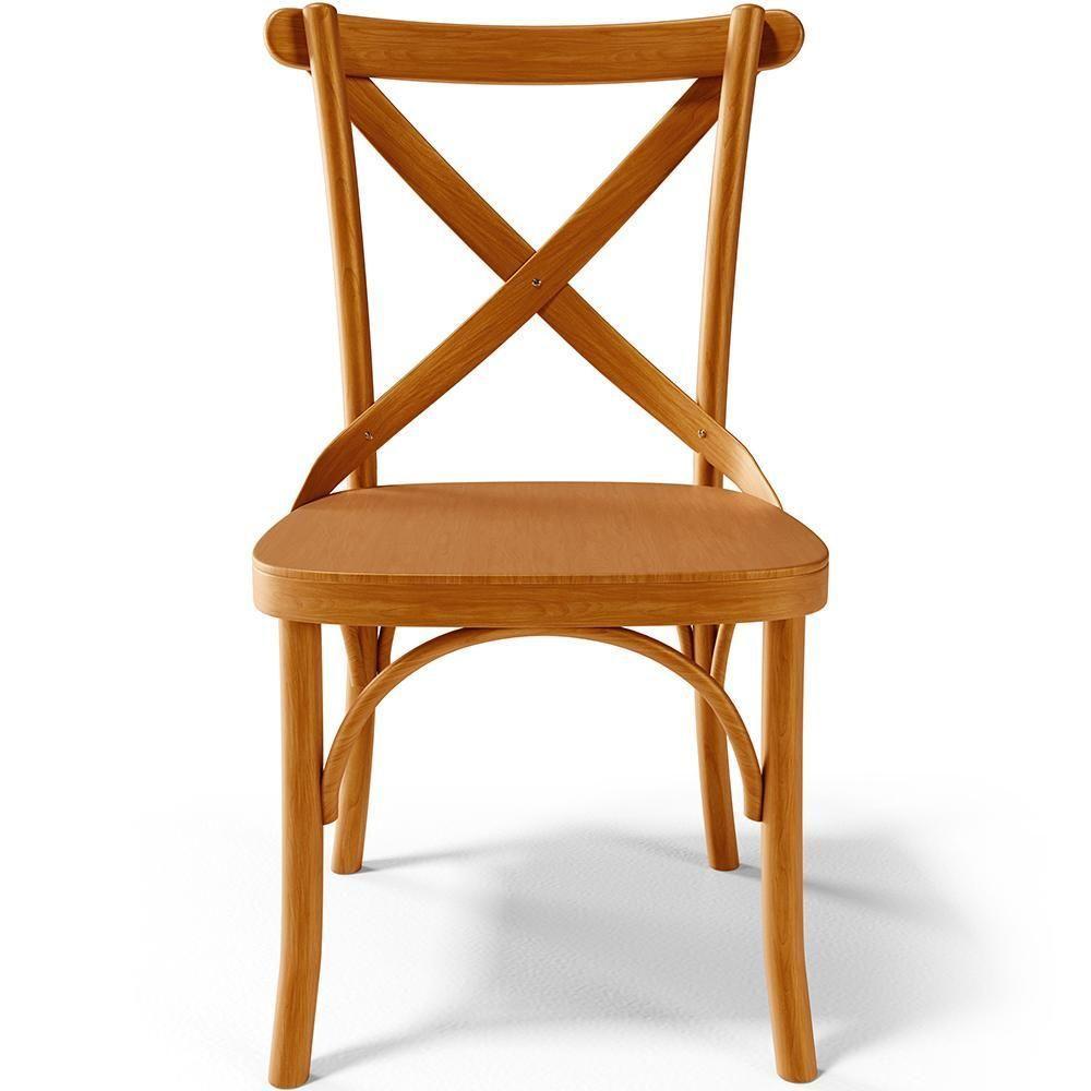 Kit 02 Cadeiras Para Sala De Jantar E Estar Living ávila L02 Madeira Maciça - Lyam - 4