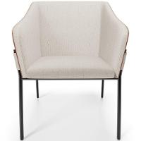 Kit 4 Cadeiras Para Sala De Jantar Estar Living Olívia L02 Linho Cru Couríssimo Camel - Lyam Decor - 5