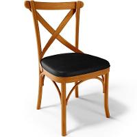 Kit 04 Cadeiras Para Sala De Jantar E Estar Living Estofada ávila L02 Couríssimo Preto - Lyam - 7