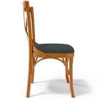 Kit 04 Cadeiras Para Sala De Jantar E Estar Living Estofada ávila L02 Suede Verde Musgo - Lyam - 3