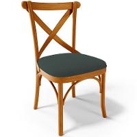 Kit 04 Cadeiras Para Sala De Jantar E Estar Living Estofada ávila L02 Suede Verde Musgo - Lyam - 7