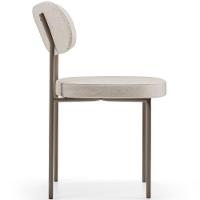 Kit 08 Cadeiras Estofadas Para Sala De Jantar Melina Base Arena L02 Linho Cru - Lyam Decor - 2