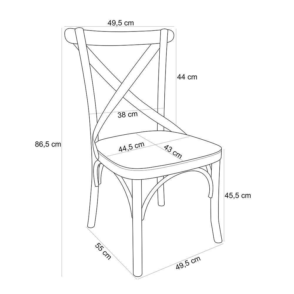 Kit 08 Cadeiras Para Sala De Jantar E Estar Living ávila L02 Madeira Maciça - Lyam - 9