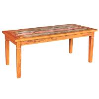 Mesa De Jantar 1,9 M Madeira Maciça Com Pátina - 1