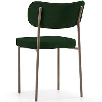 Kit 06 Cadeiras Estofadas Para Sala De Jantar Melina Base Arena L02 Suede Verde Musgo - Lyam Decor